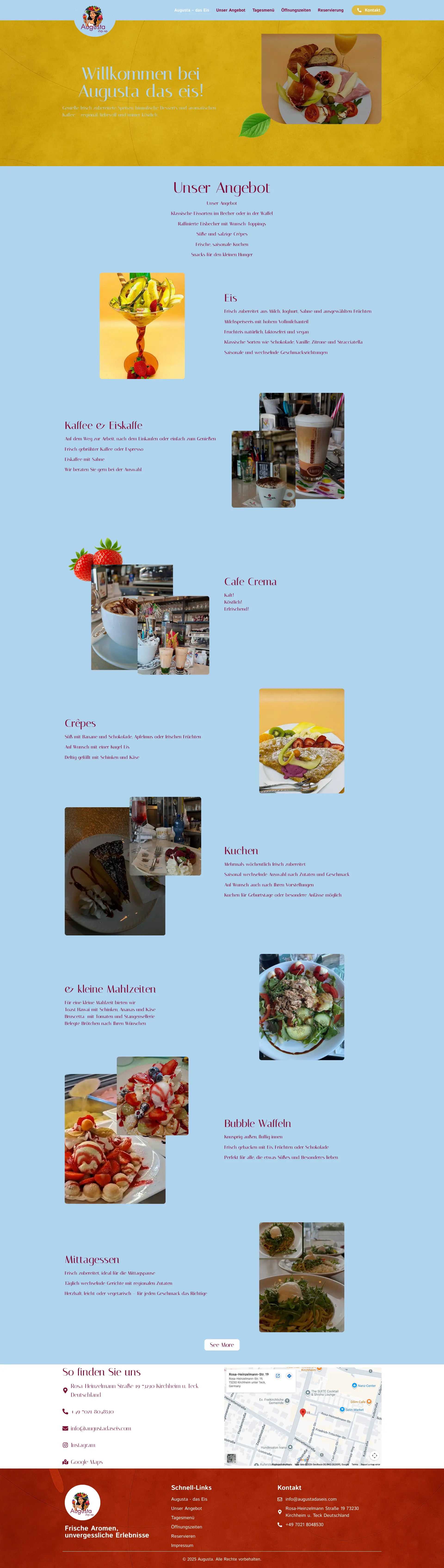 Augusta Das Eis website preview
