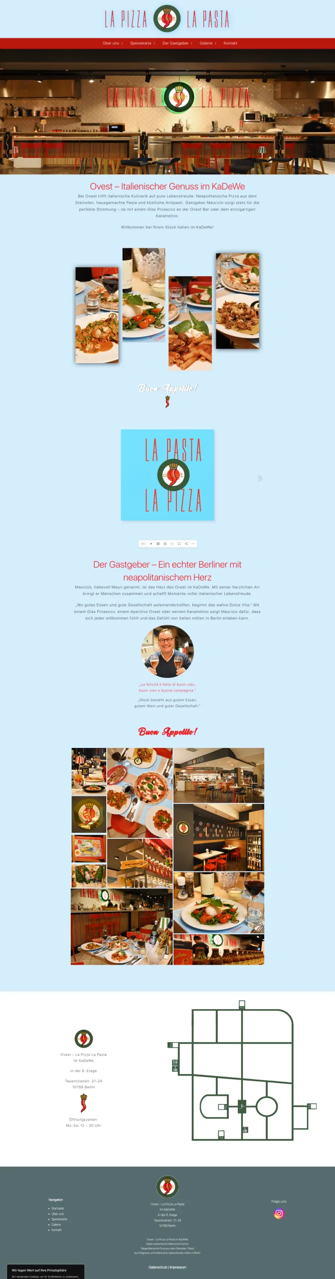 Ovest KaDeWe website preview