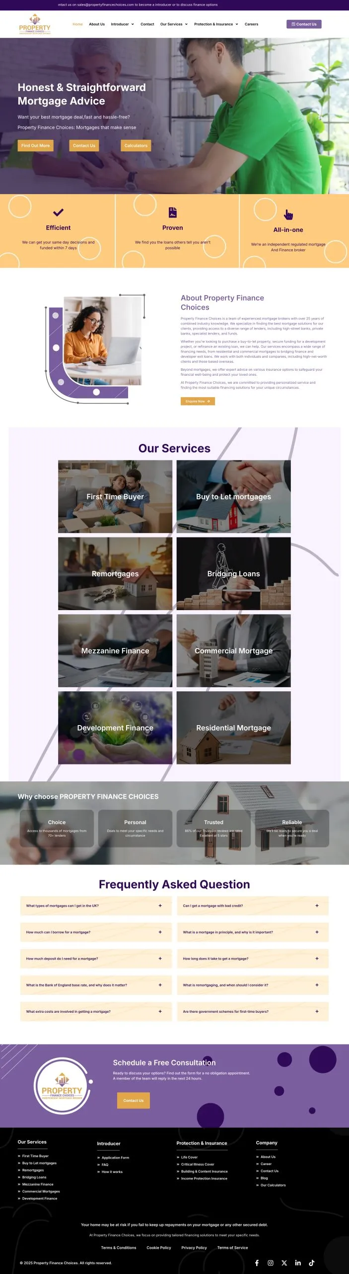 Property Finance website preview
