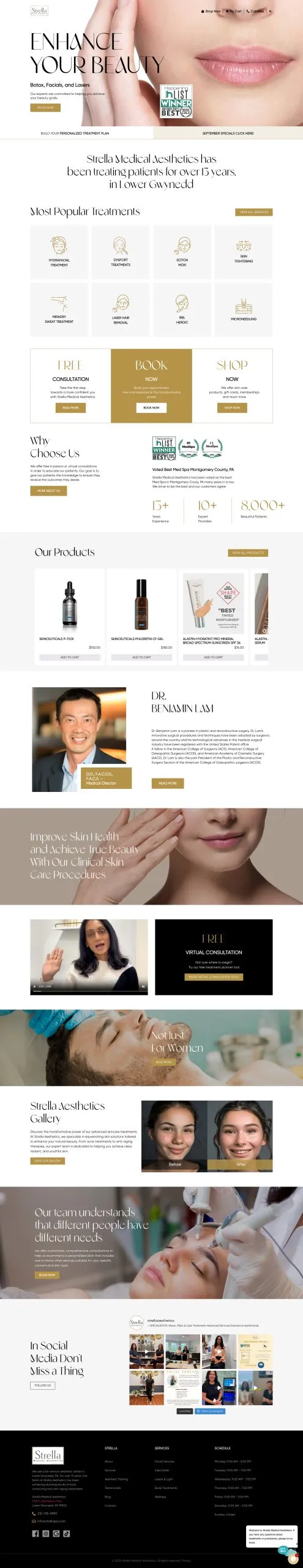 Strella PA website preview